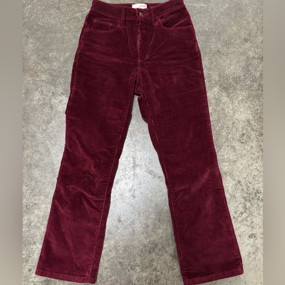 Universal Thread Burgundy Corduroy Ankle Pants